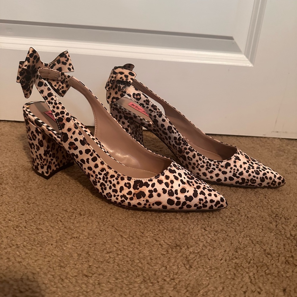 Betsey Johnson Leopard Heels